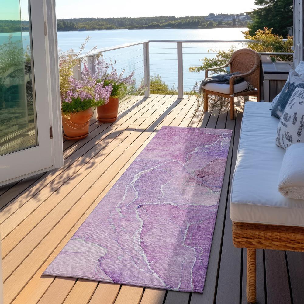Chantille ACN511 Purple 2'3" x 7'6" Rug. Picture 7
