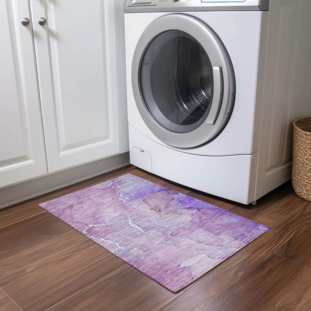 Chantille ACN511 Purple 1'8" x 2'6" Rug. Picture 6