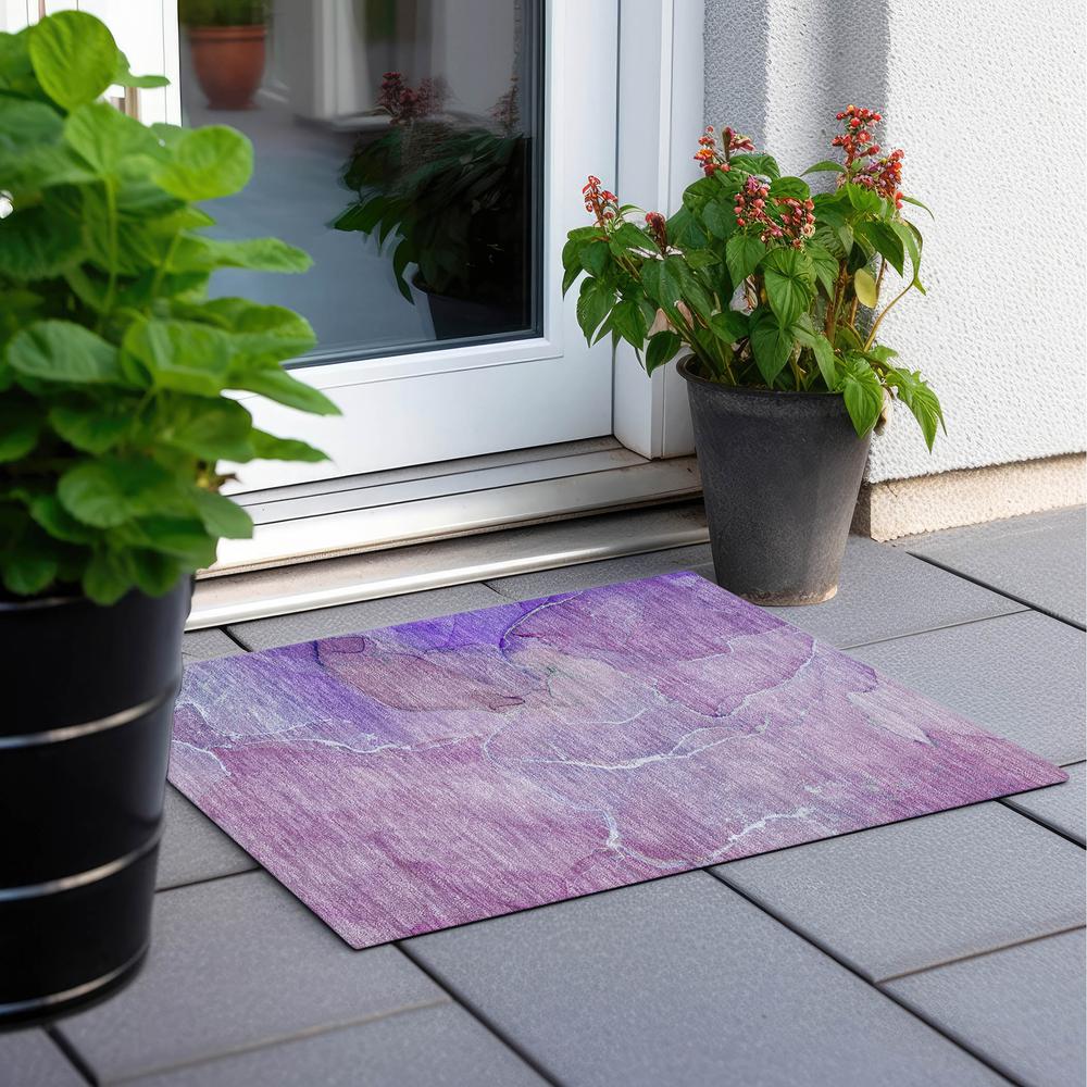 Chantille ACN511 Purple 1'8" x 2'6" Rug. Picture 7