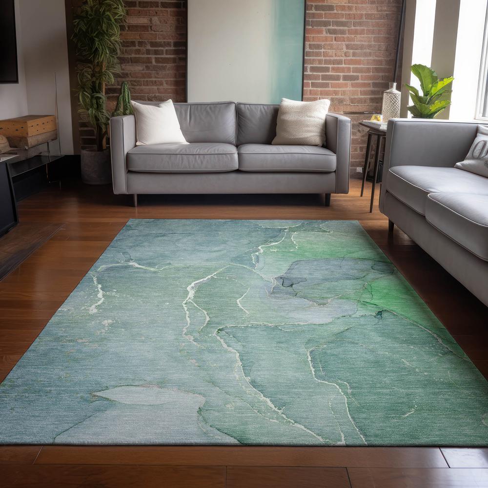 Chantille ACN511 Teal 2'6" x 3'10" Rug. Picture 6