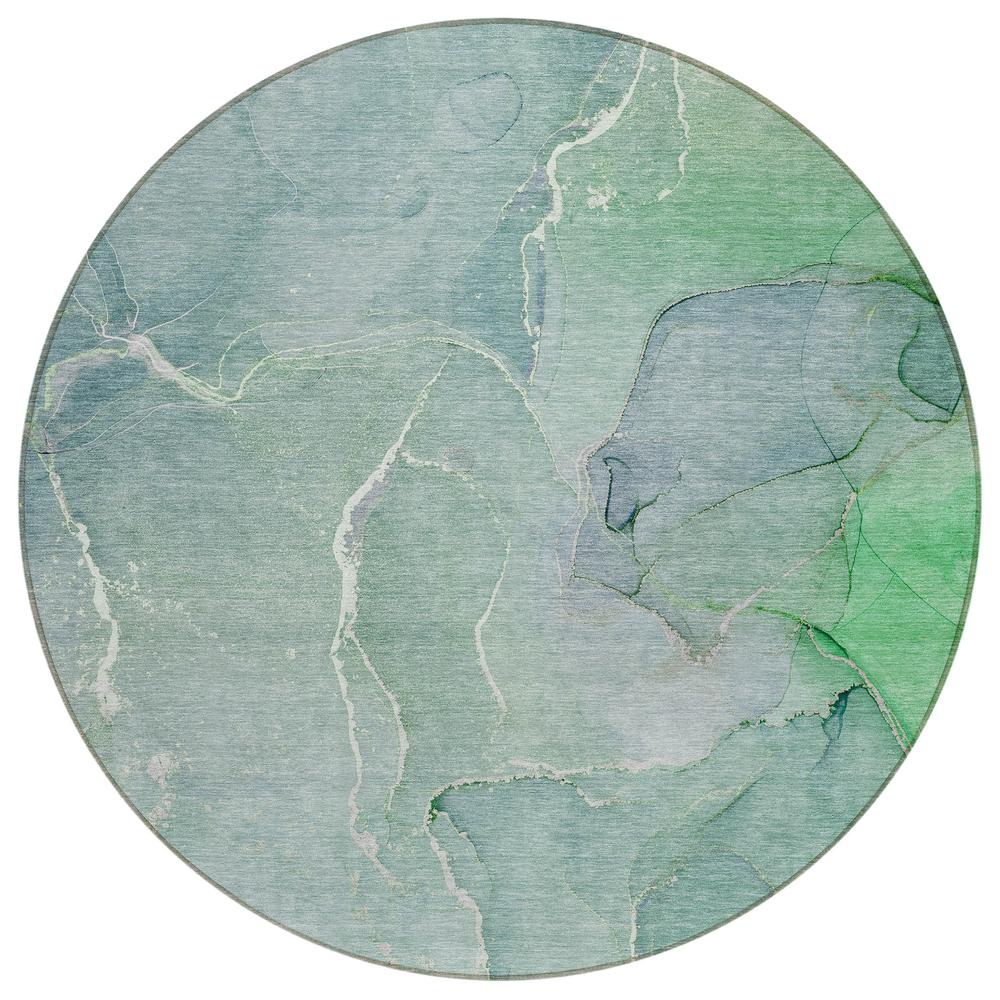 Chantille ACN511 Teal 8' x 8' Rug. Picture 1