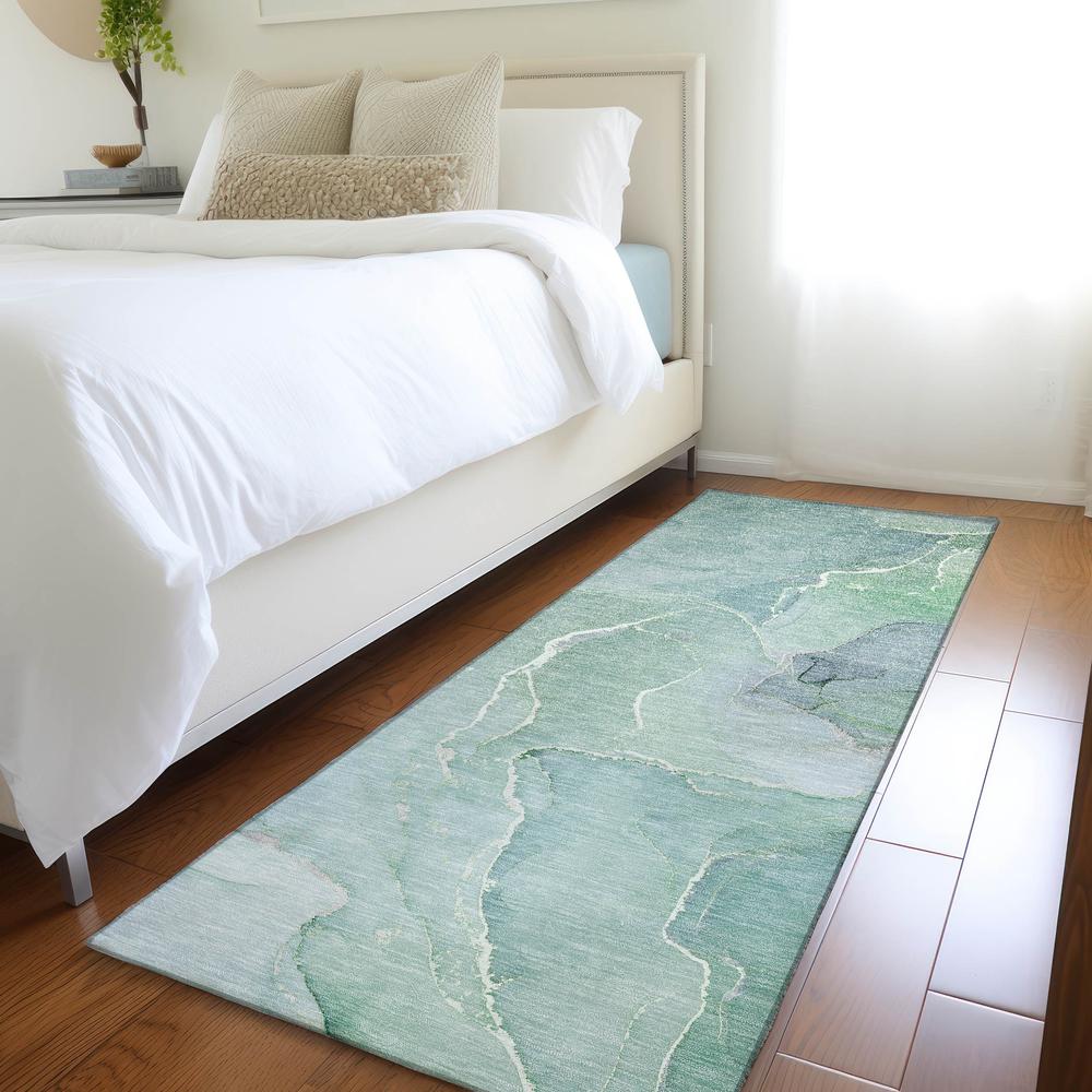 Chantille ACN511 Teal 2'3" x 7'6" Rug. Picture 6