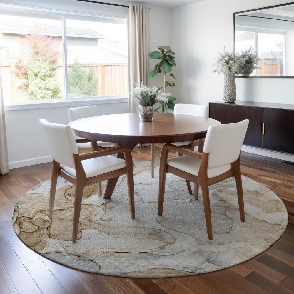 Chantille ACN512 Brown 8' x 8' Rug. Picture 7