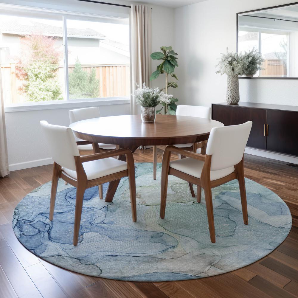 Chantille ACN512 Blue 8' x 8' Rug. Picture 6