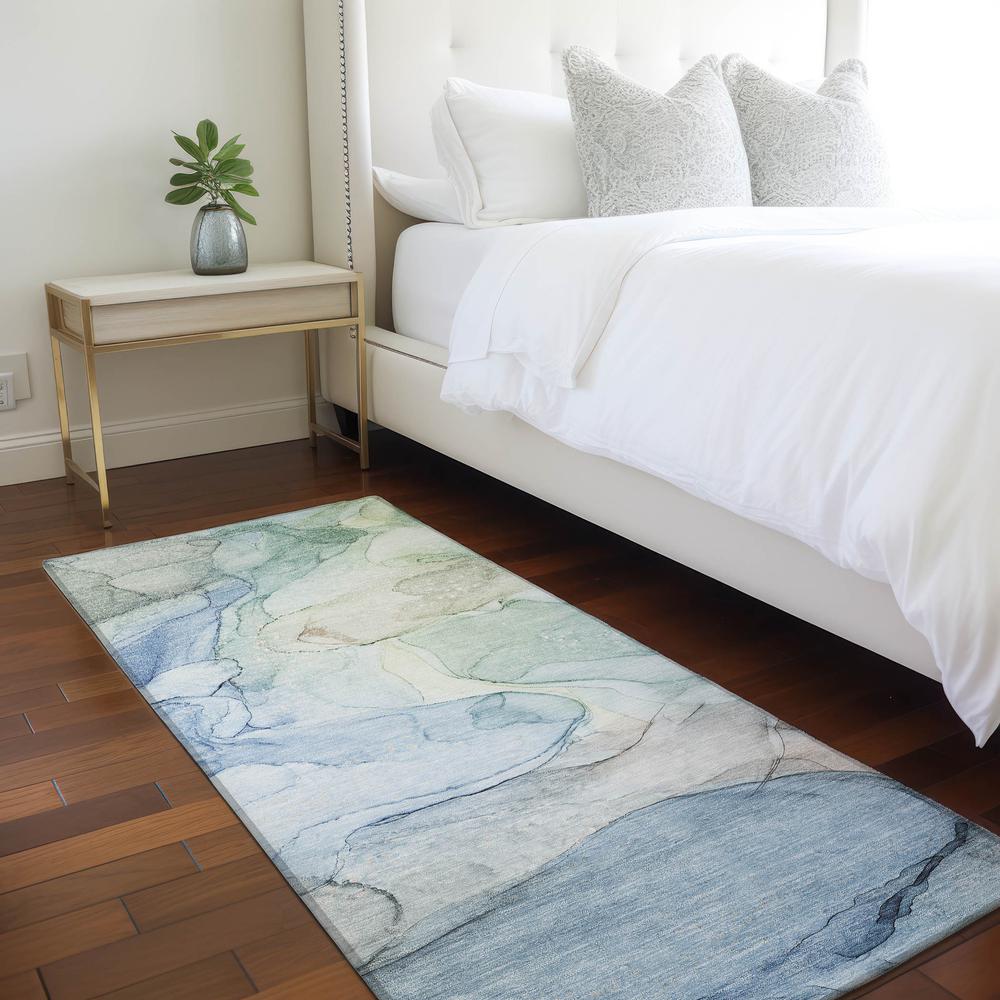 Chantille ACN512 Blue 2'3" x 7'6" Rug. Picture 7