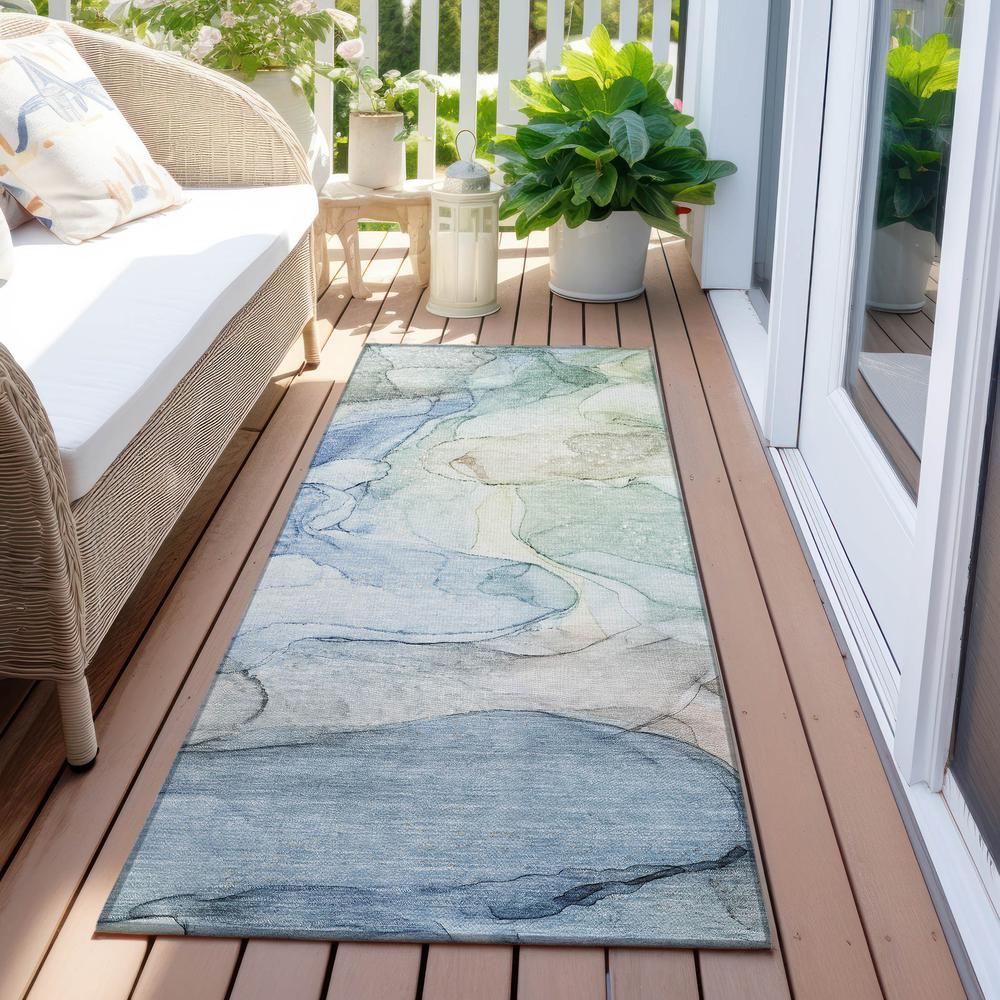 Chantille ACN512 Blue 2'3" x 7'6" Rug. Picture 8