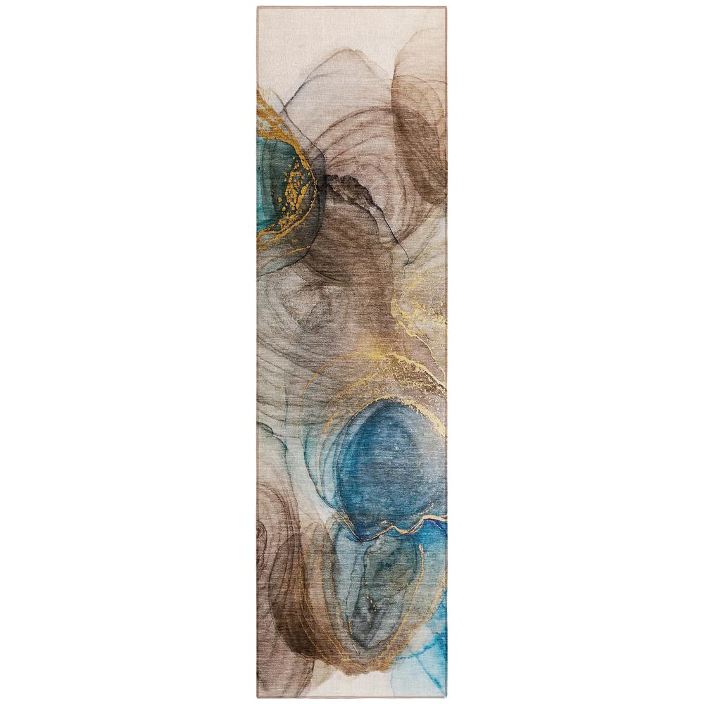 Chantille ACN513 Brown 2'3" x 7'6" Rug. Picture 1