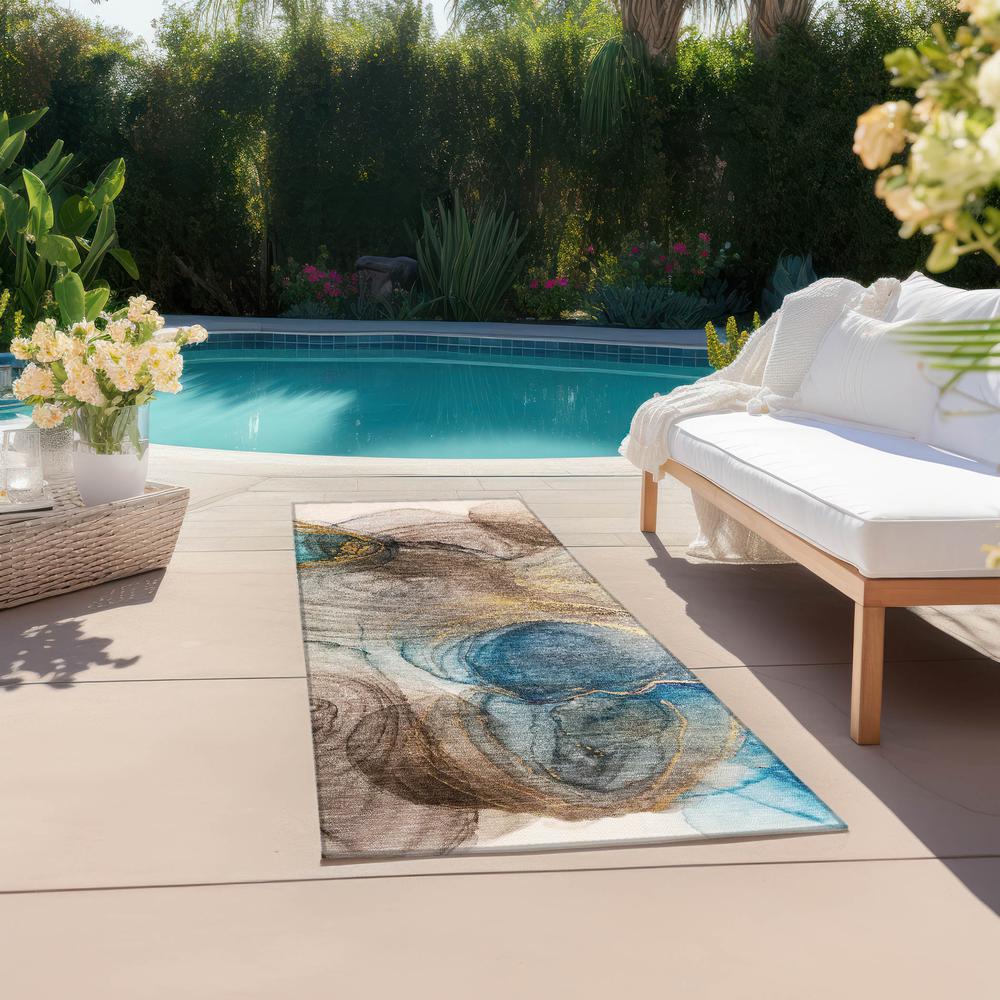Chantille ACN513 Brown 2'3" x 7'6" Rug. Picture 7