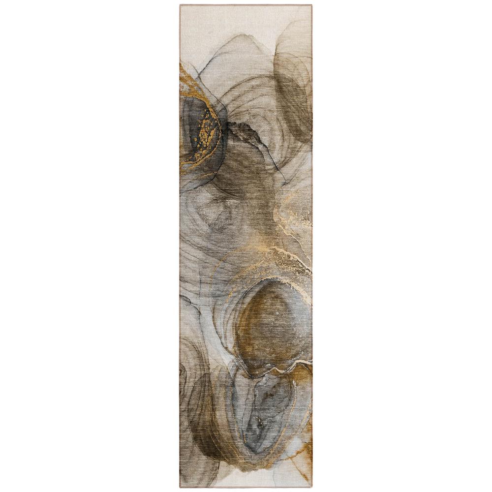 Chantille ACN513 Brown 2'3" x 7'6" Rug. Picture 1