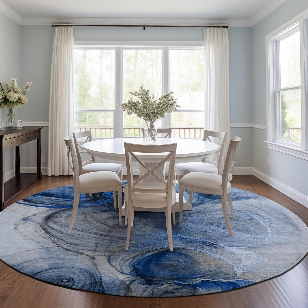 Chantille ACN513 Blue 8' x 8' Rug. Picture 6