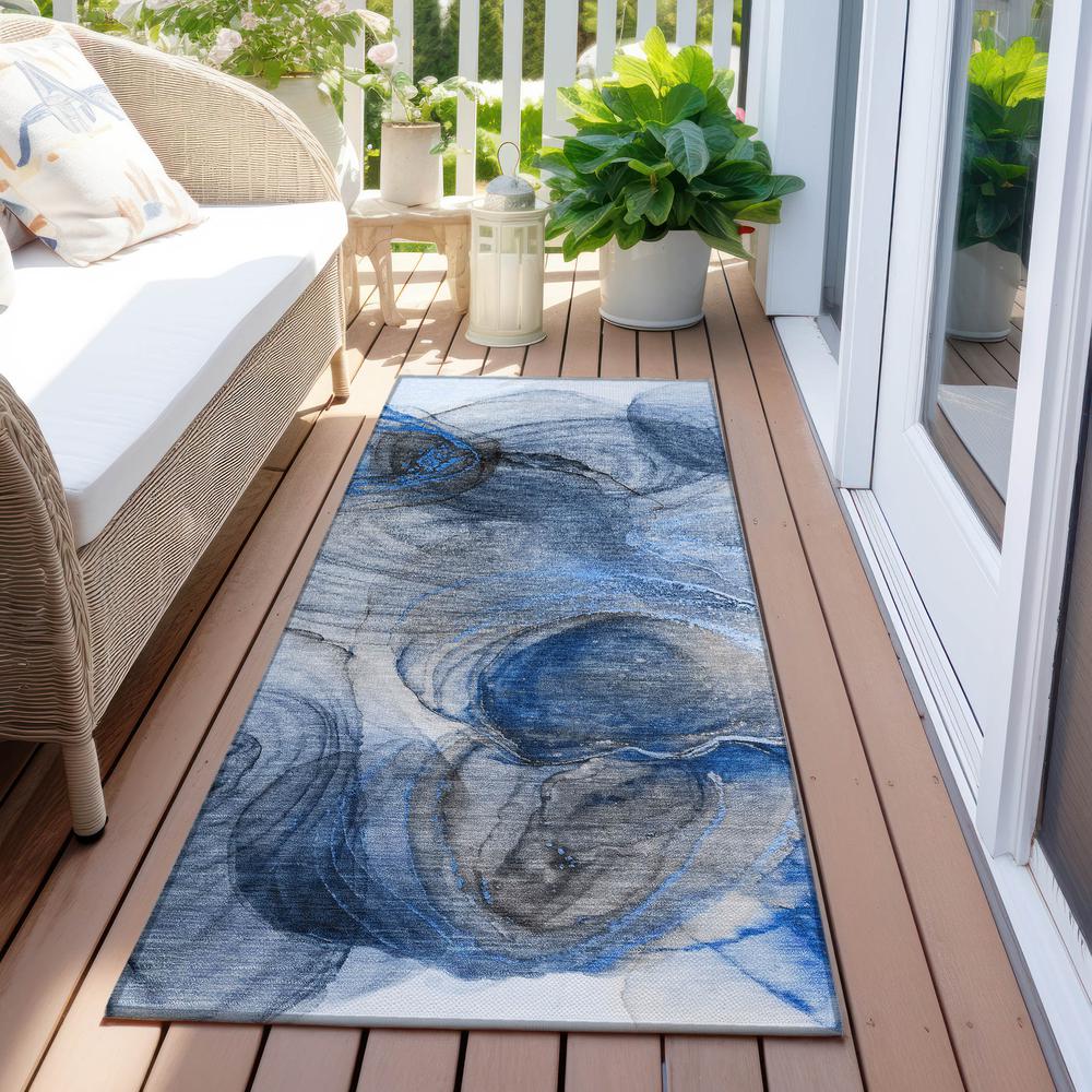 Chantille ACN513 Blue 2'3" x 7'6" Rug. Picture 7