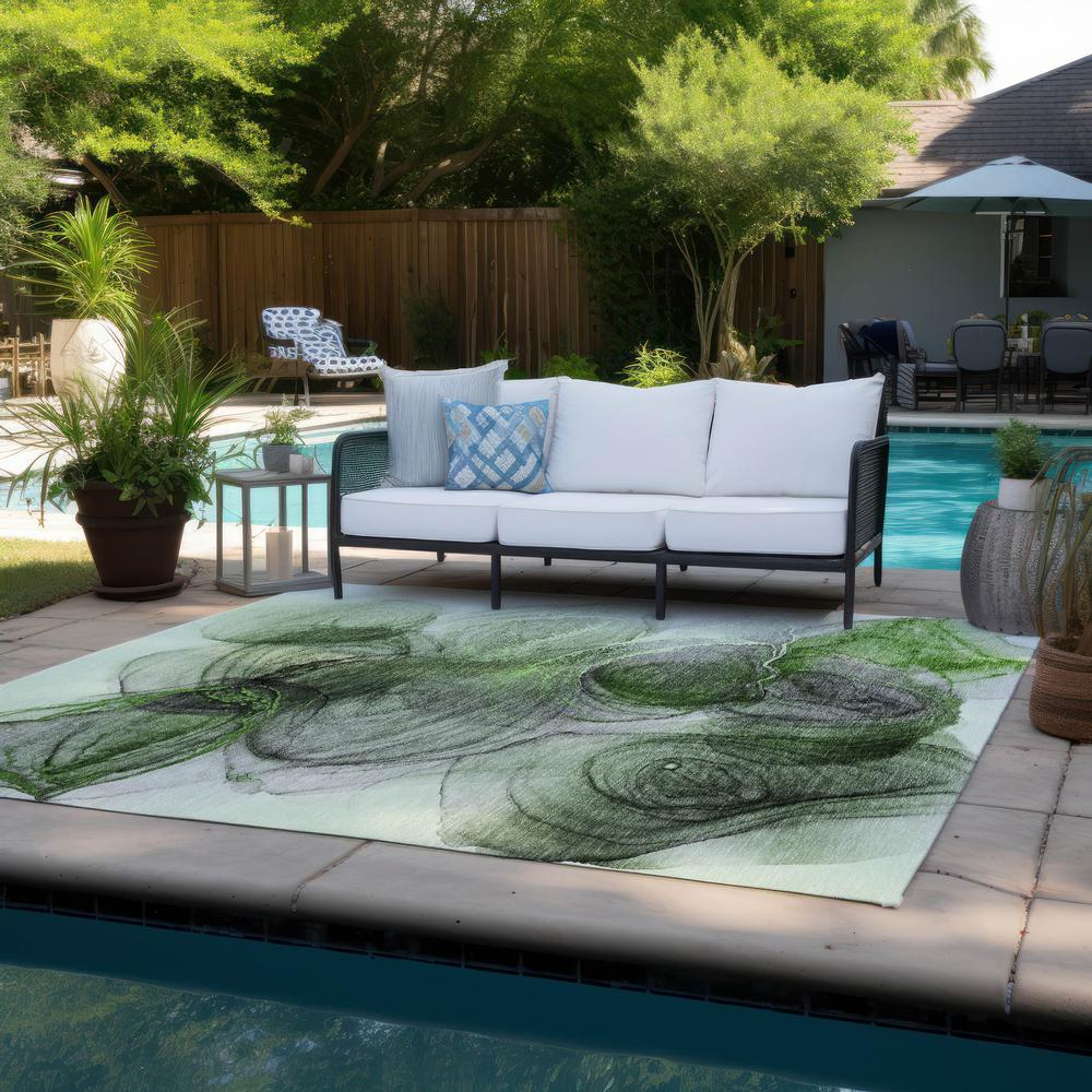 Chantille ACN513 Green 2'6" x 3'10" Rug. Picture 8