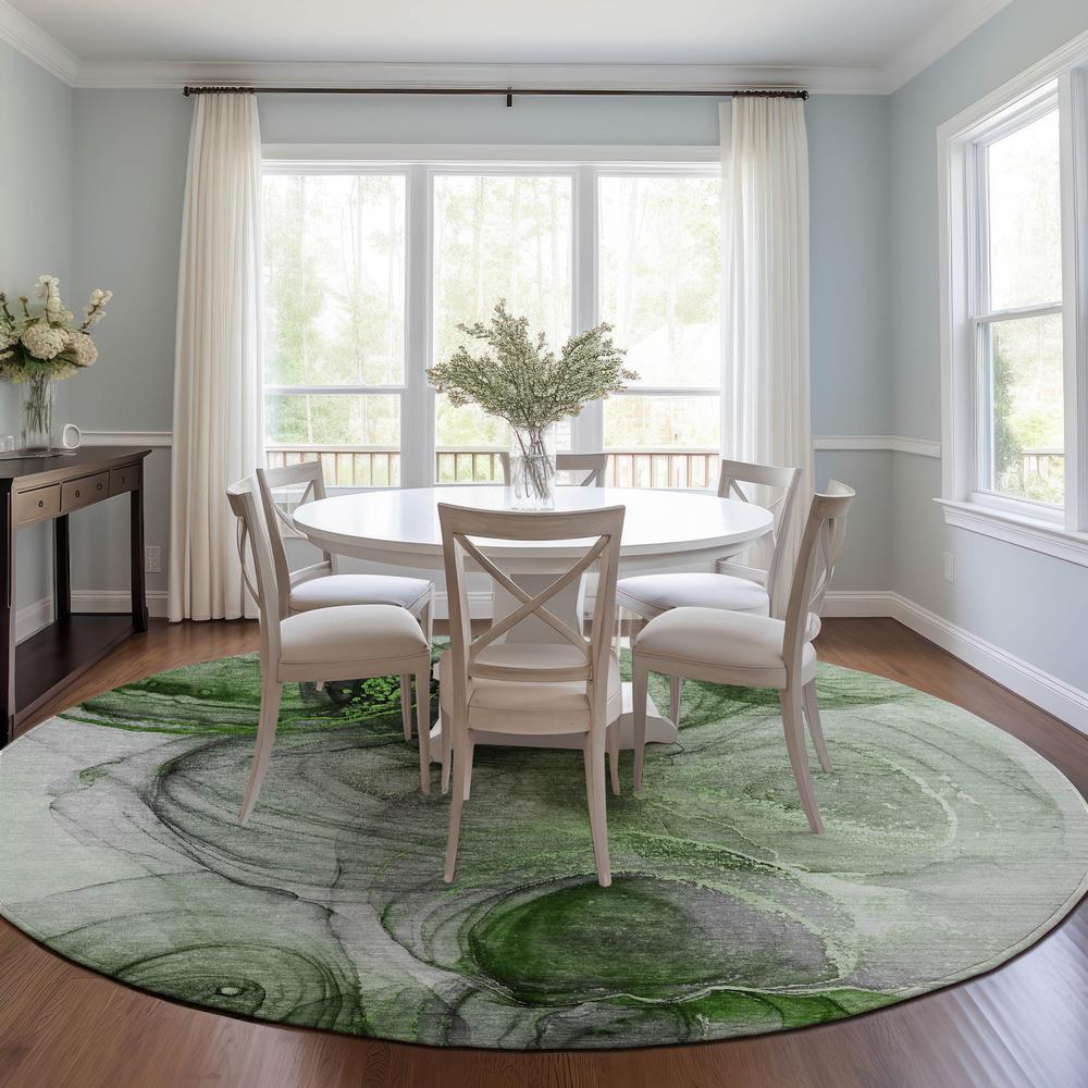 Chantille ACN513 Green 8' x 8' Rug. Picture 7