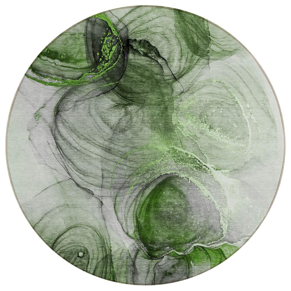 Chantille ACN513 Green 8' x 8' Rug. Picture 1
