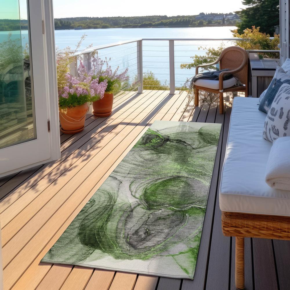 Chantille ACN513 Green 2'3" x 7'6" Rug. Picture 7