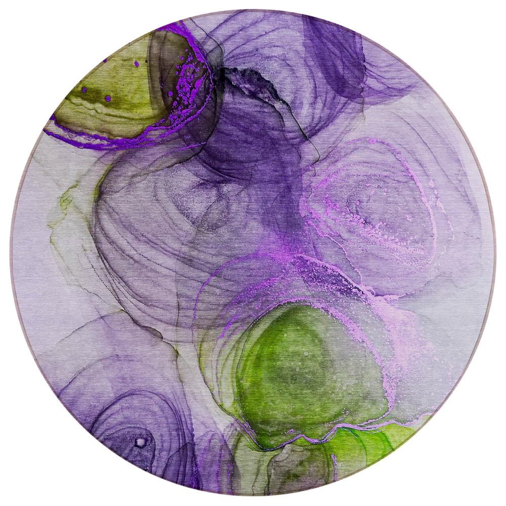 Chantille ACN513 Purple 8' x 8' Rug. Picture 1