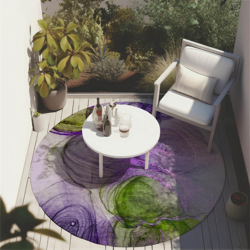 Chantille ACN513 Purple 8' x 8' Rug. Picture 7