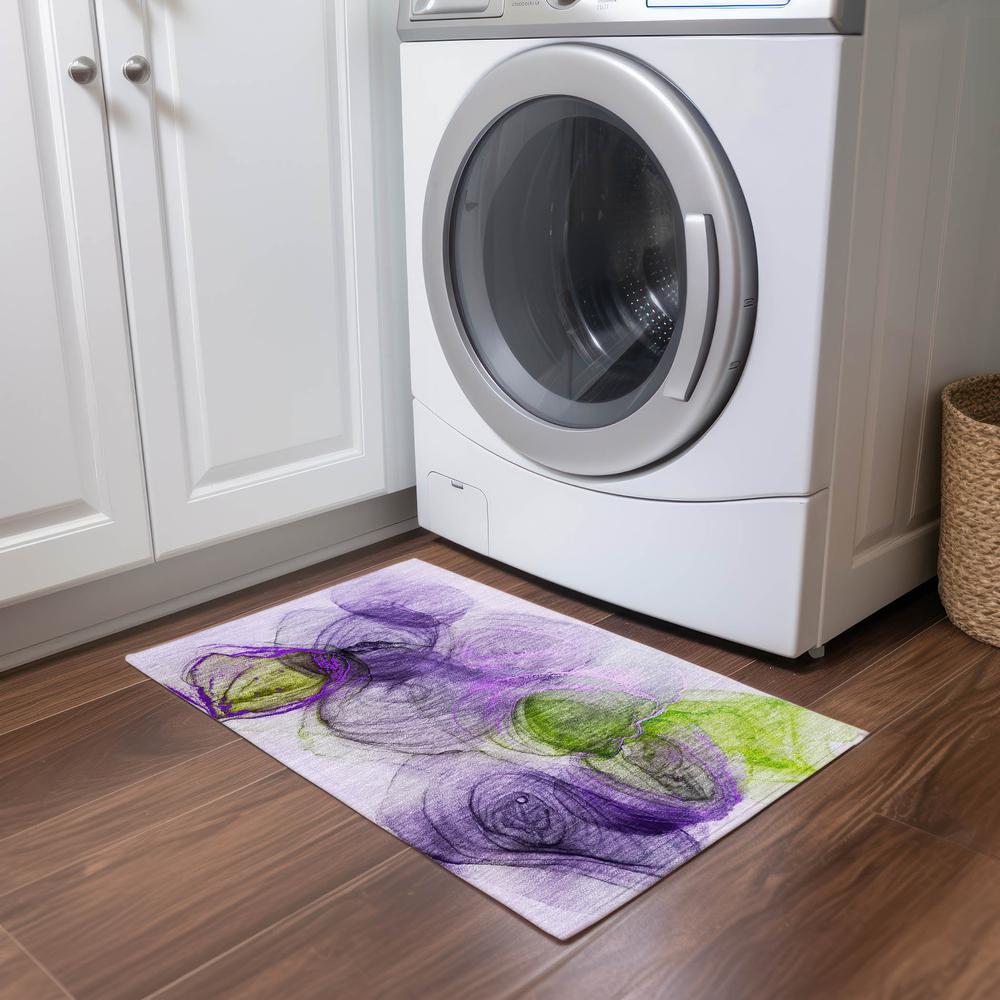Chantille ACN513 Purple 1'8" x 2'6" Rug. Picture 6