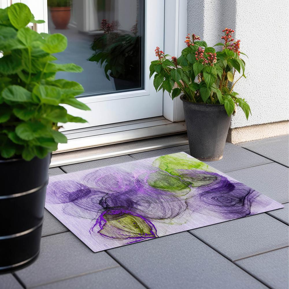 Chantille ACN513 Purple 1'8" x 2'6" Rug. Picture 7