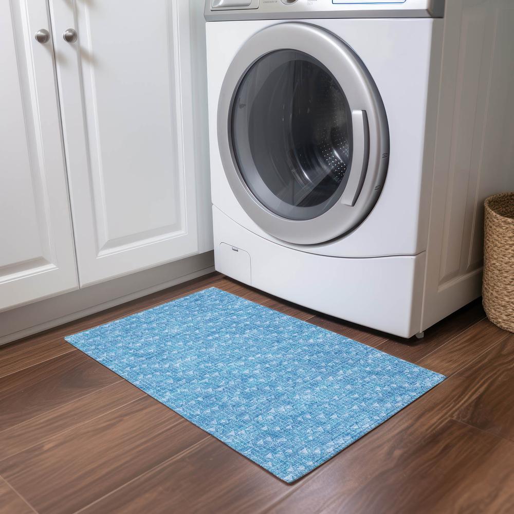 Chantille ACN514 Blue 1'8" x 2'6" Rug. Picture 6