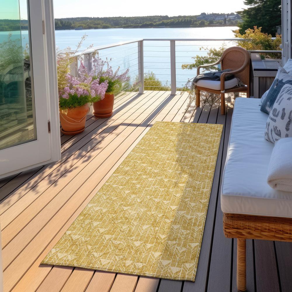Chantille ACN514 Gold 2'3" x 7'6" Rug. Picture 7