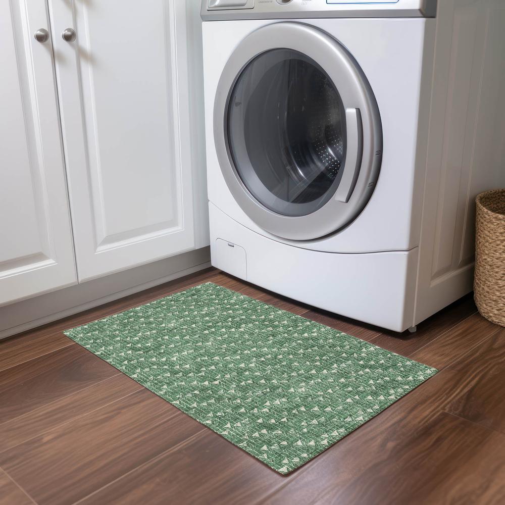 Chantille ACN514 Green 1'8" x 2'6" Rug. Picture 7
