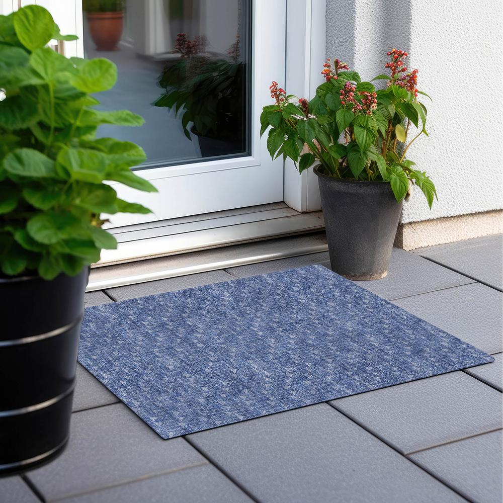 Chantille ACN514 Blue 1'8" x 2'6" Rug. Picture 7
