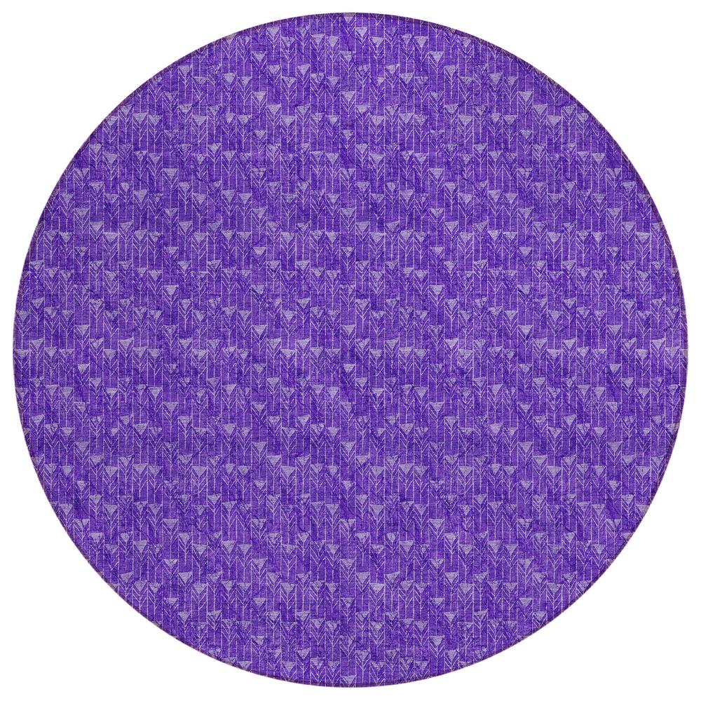 Chantille ACN514 Purple 8' x 8' Rug. Picture 1