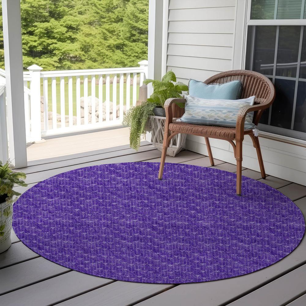 Chantille ACN514 Purple 8' x 8' Rug. Picture 7