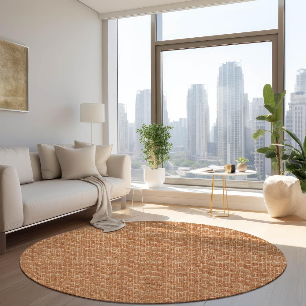 Chantille ACN514 Orange 8' x 8' Rug. Picture 6