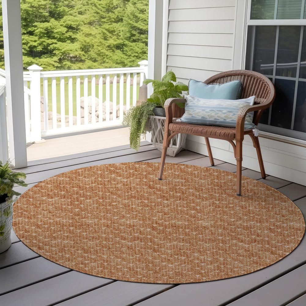Chantille ACN514 Orange 8' x 8' Rug. Picture 7