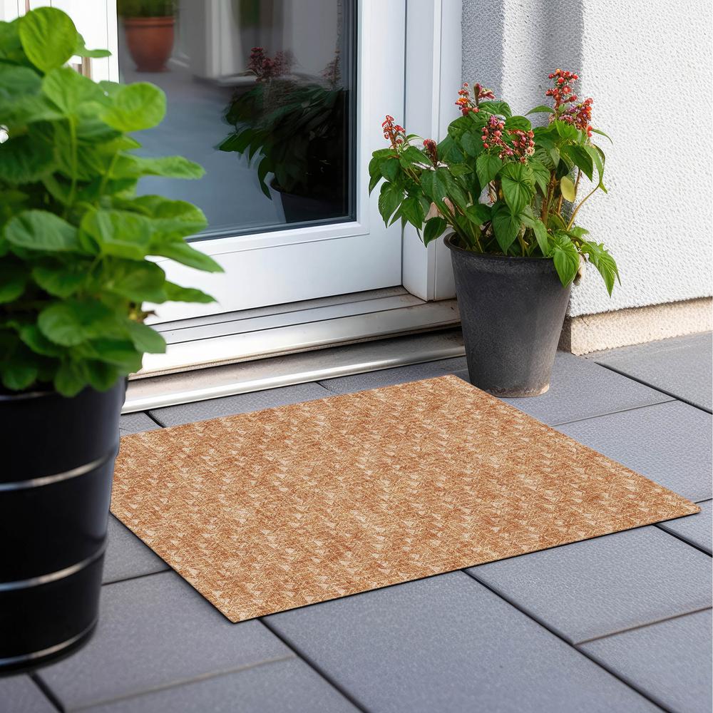 Chantille ACN514 Orange 1'8" x 2'6" Rug. Picture 8