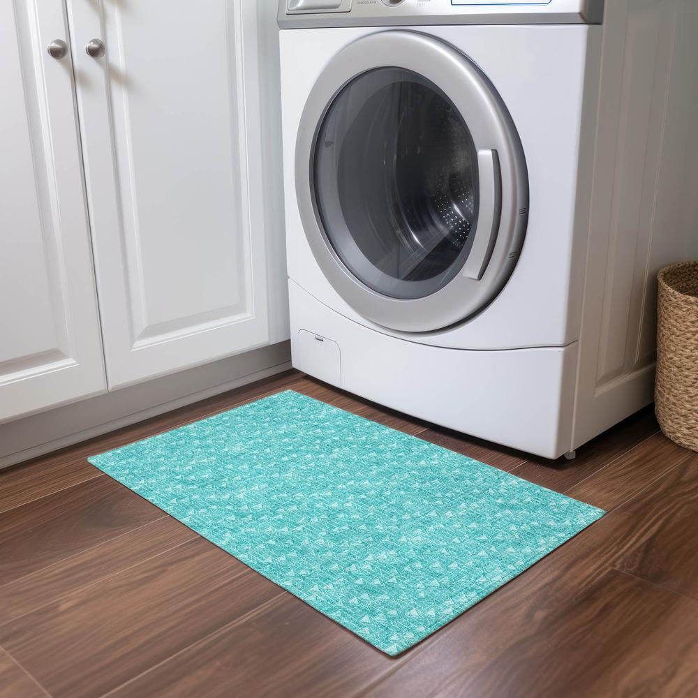 Chantille ACN514 Teal 1'8" x 2'6" Rug. Picture 6