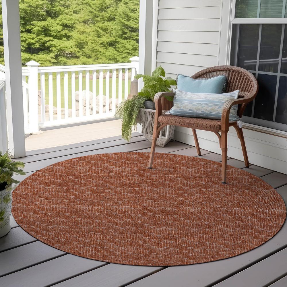 Chantille ACN514 Orange 8' x 8' Rug. Picture 8