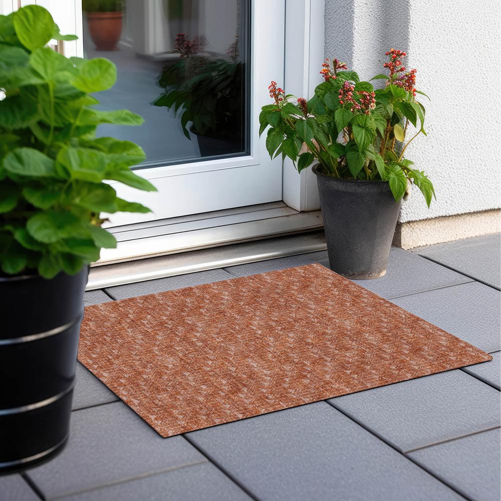 Chantille ACN514 Orange 1'8" x 2'6" Rug. Picture 7