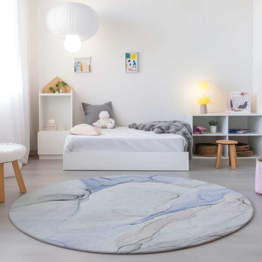 Chantille ACN515 Blue 8' x 8' Rug. Picture 6