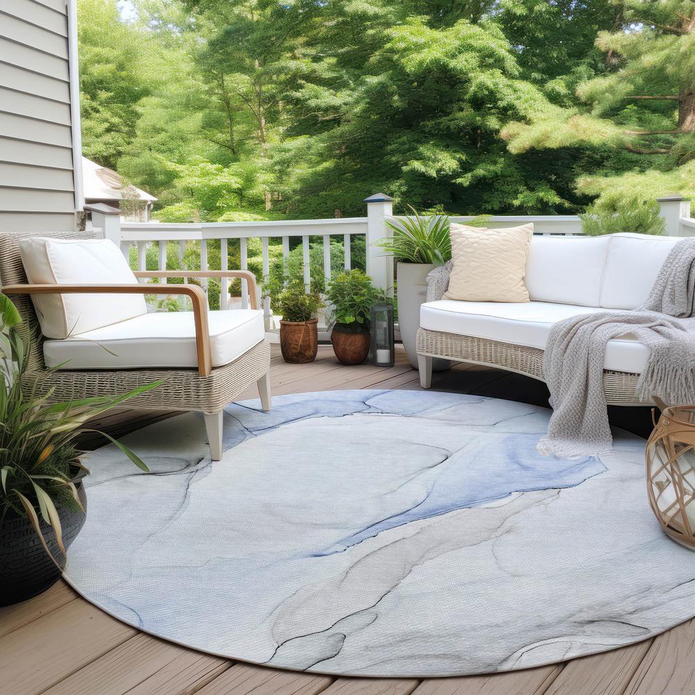 Chantille ACN515 Blue 8' x 8' Rug. Picture 7