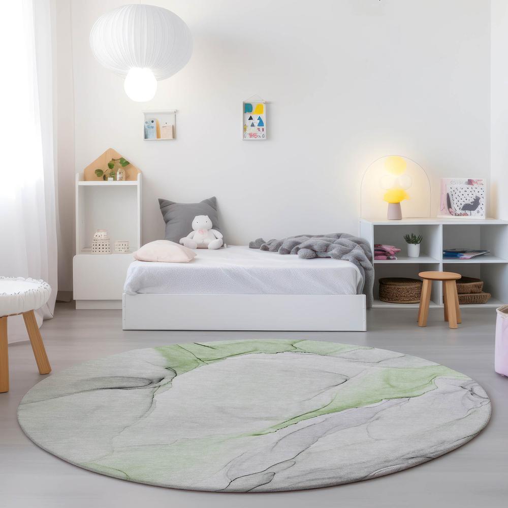 Chantille ACN515 Green 8' x 8' Rug. Picture 7