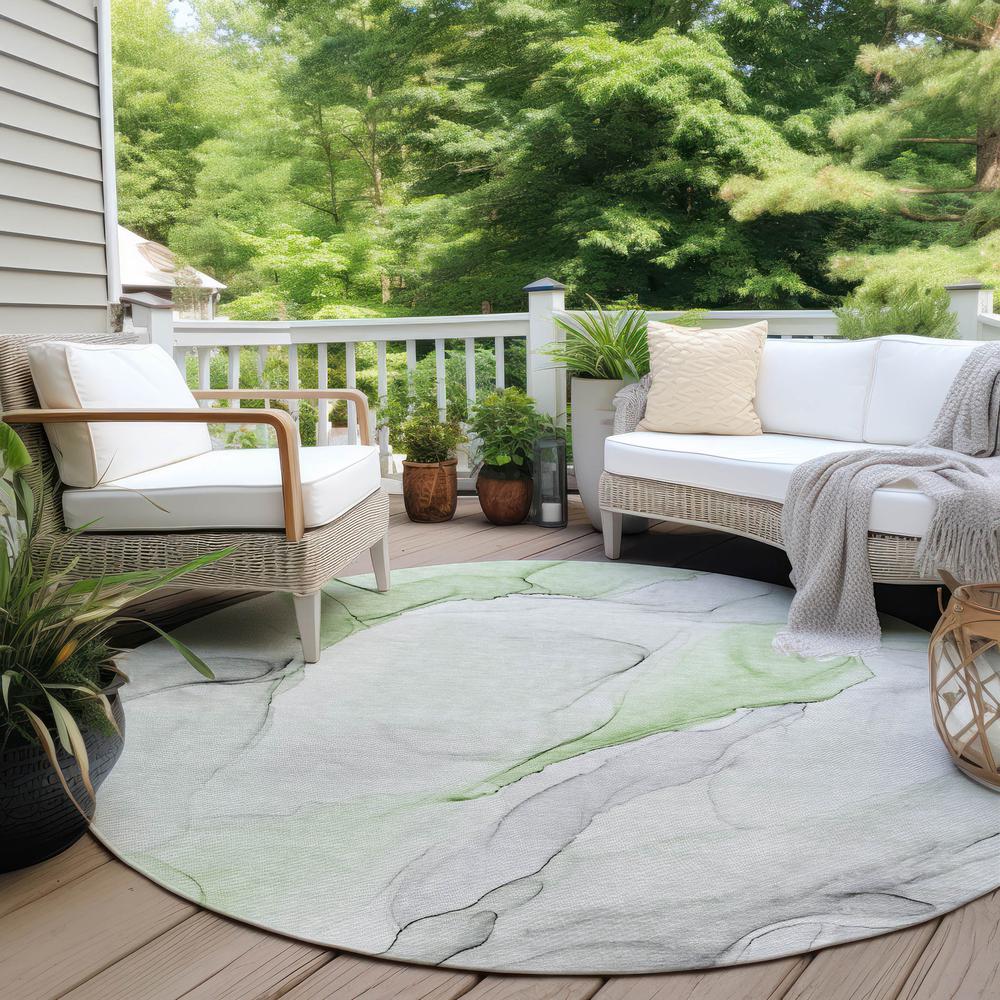 Chantille ACN515 Green 8' x 8' Rug. Picture 8