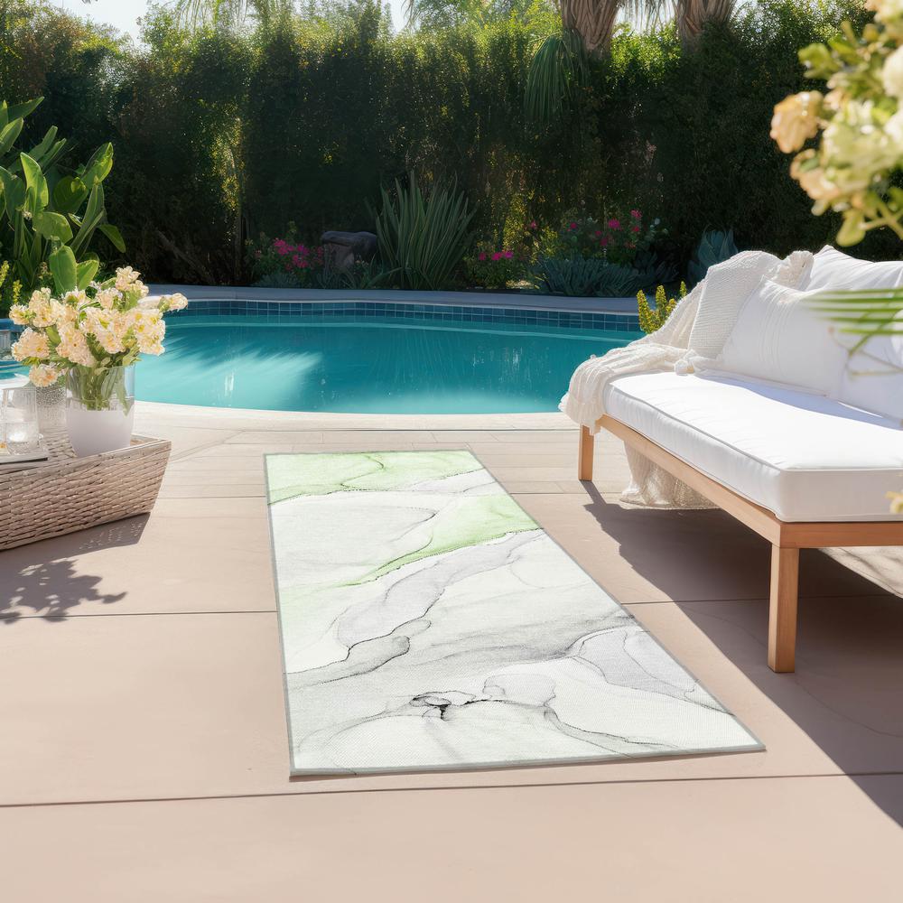 Chantille ACN515 Green 2'3" x 7'6" Rug. Picture 7