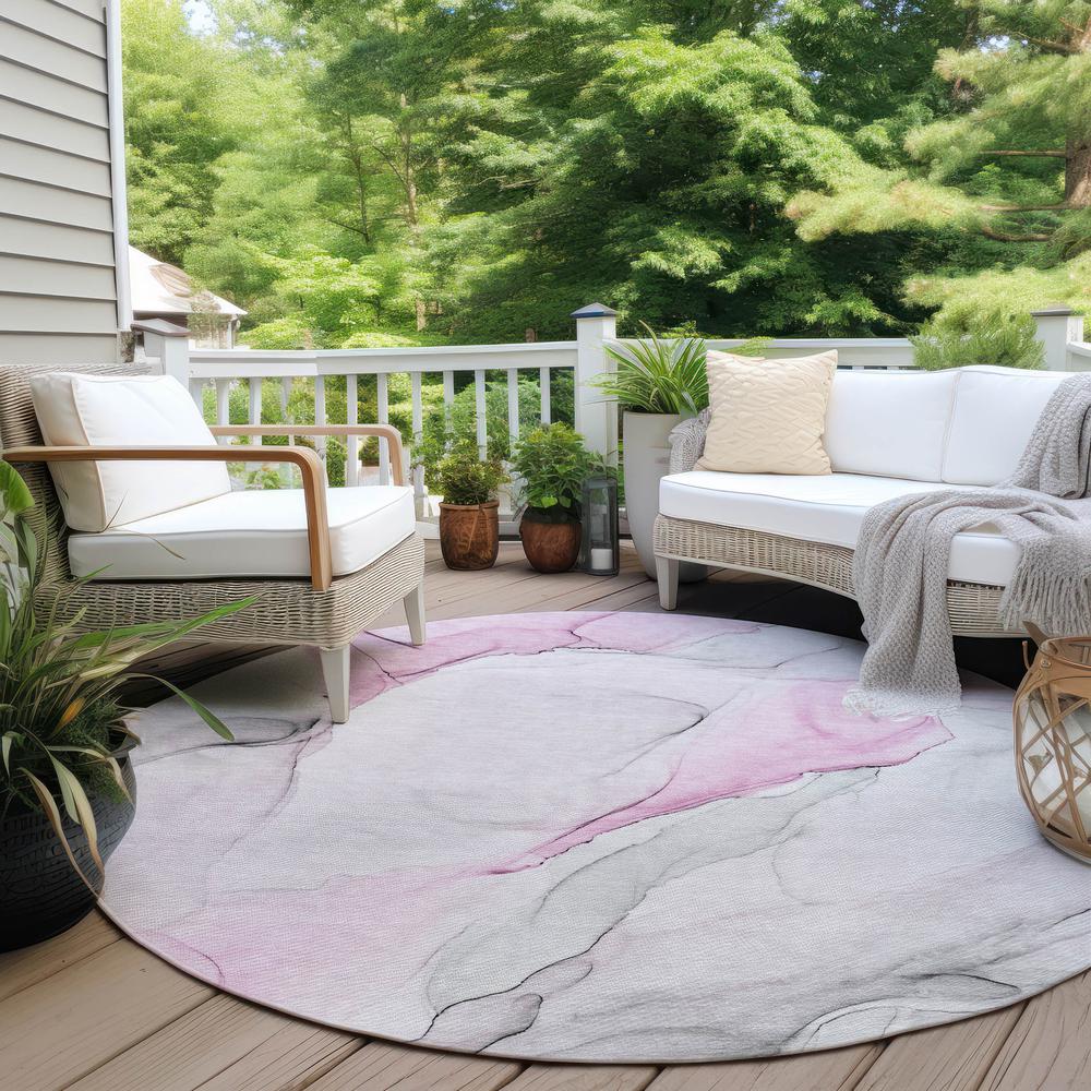 Chantille ACN515 Pink 8' x 8' Rug. Picture 8