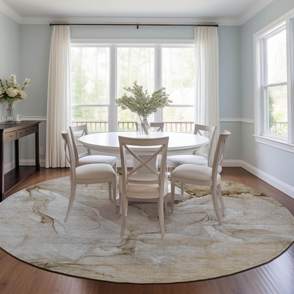 Chantille ACN516 Brown 8' x 8' Rug. Picture 6