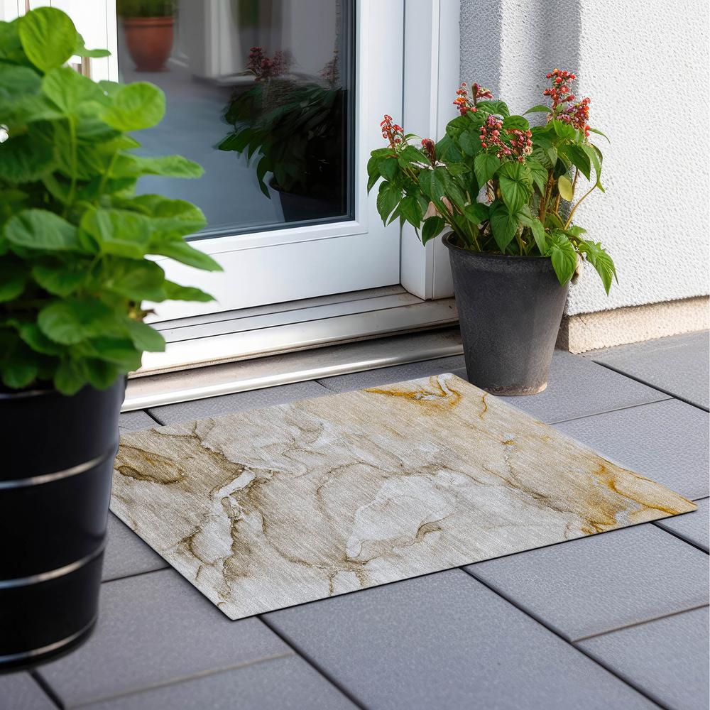 Chantille ACN516 Brown 1'8" x 2'6" Rug. Picture 7