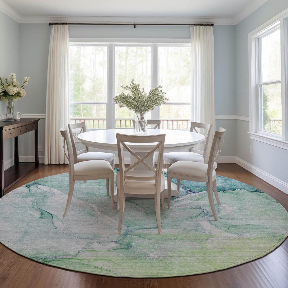 Chantille ACN516 Green 8' x 8' Rug. Picture 6