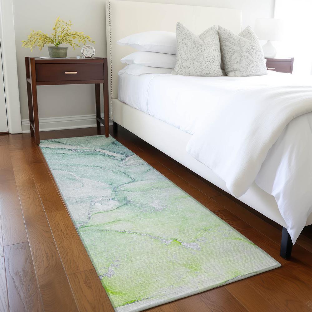 Chantille ACN516 Green 2'3" x 7'6" Rug. Picture 7
