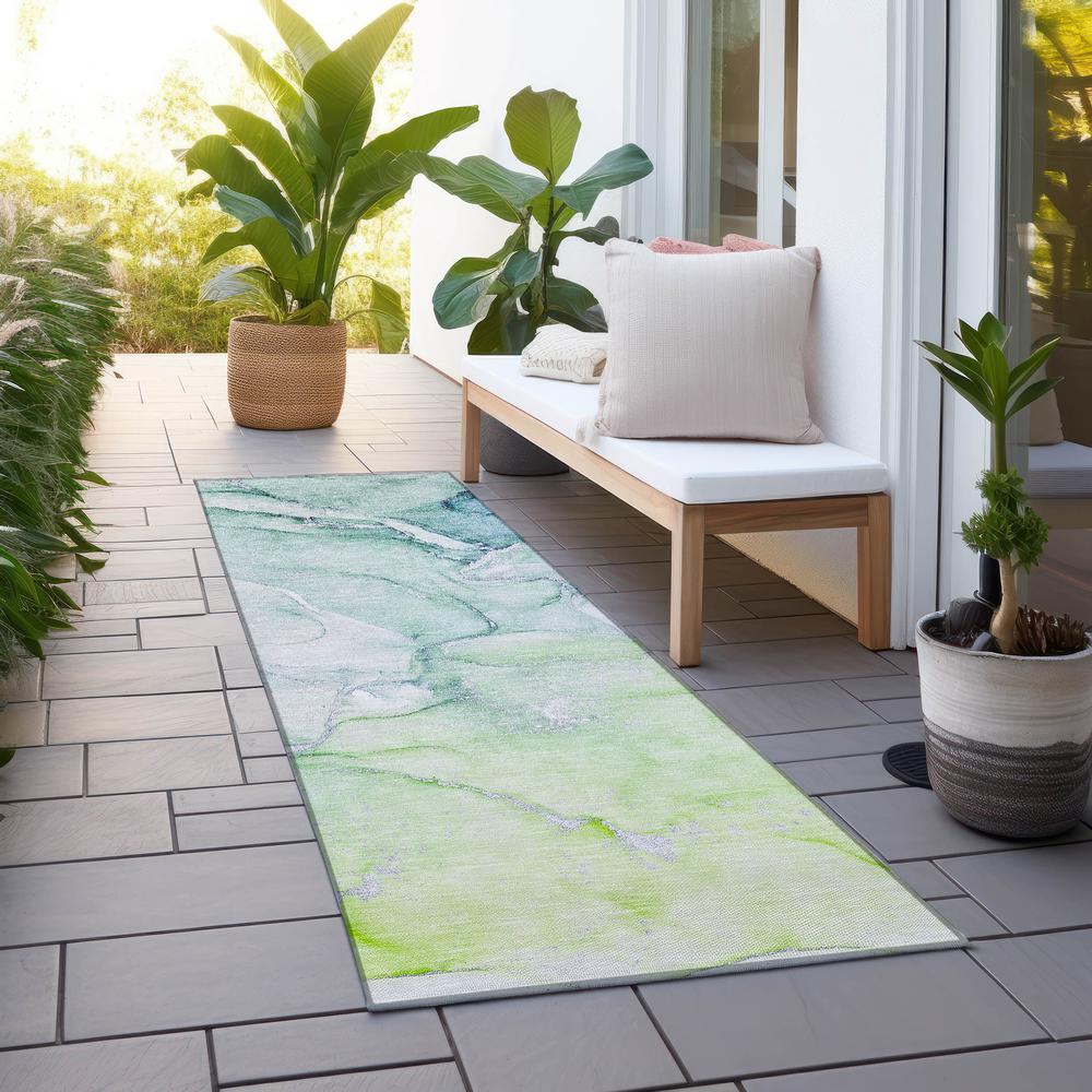 Chantille ACN516 Green 2'3" x 7'6" Rug. Picture 8