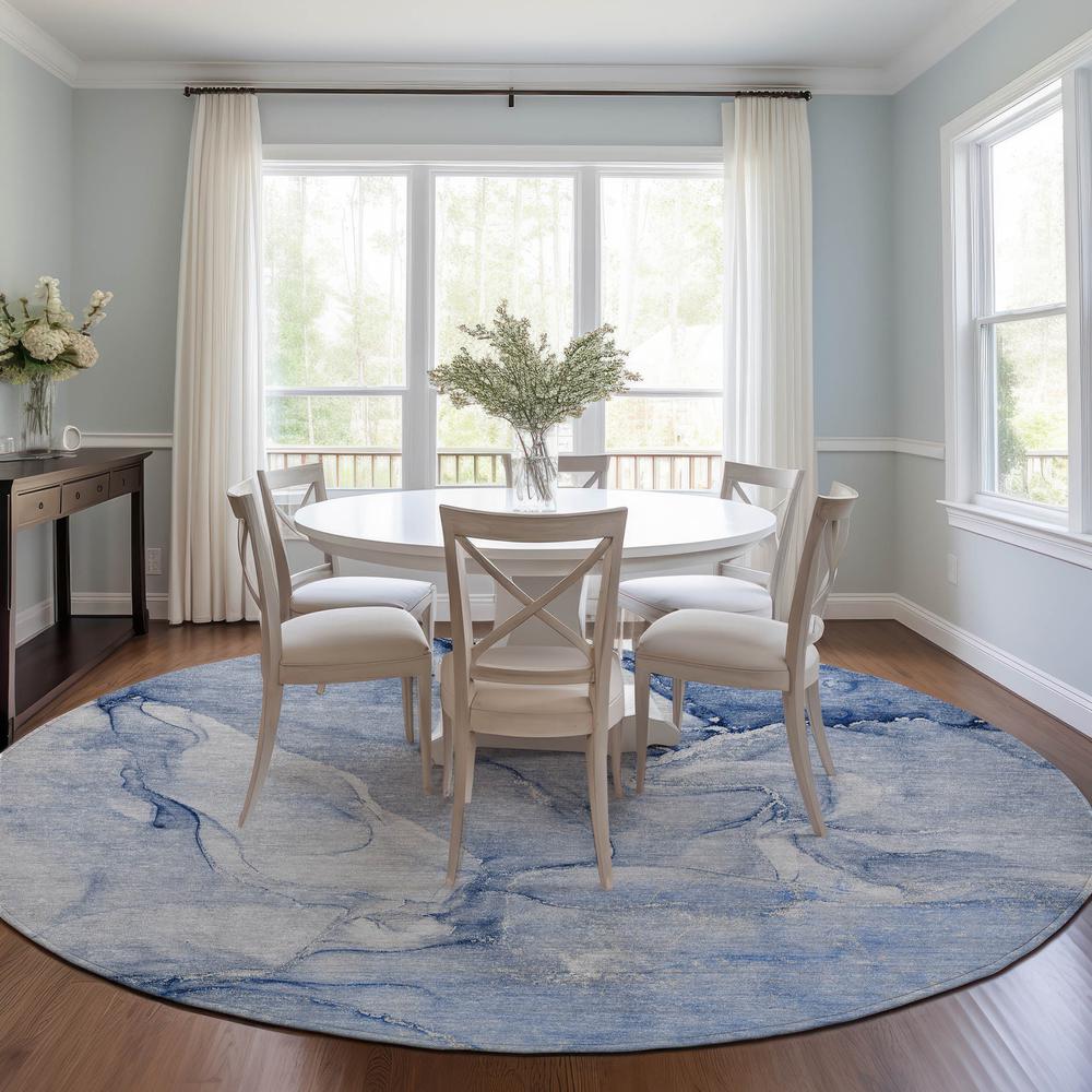 Chantille ACN516 Blue 8' x 8' Rug. Picture 7
