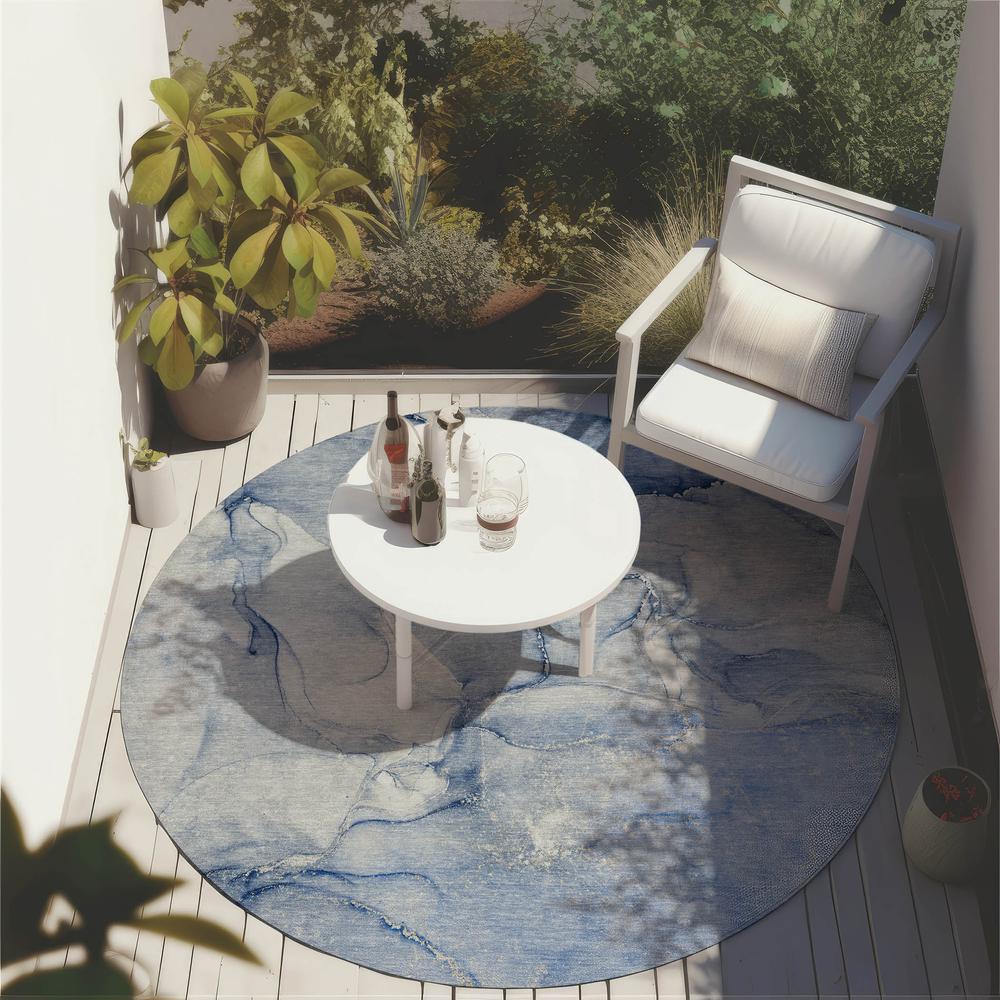 Chantille ACN516 Blue 8' x 8' Rug. Picture 8