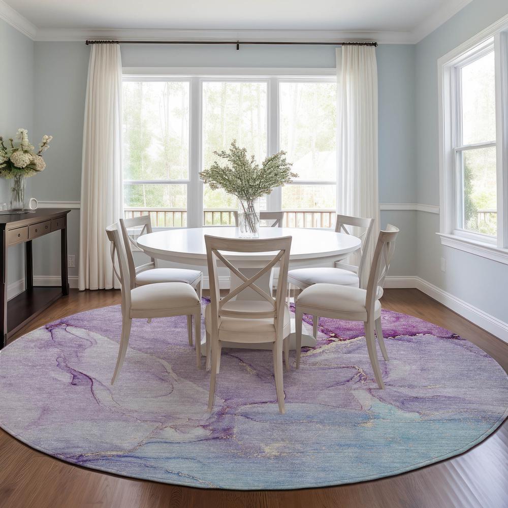 Chantille ACN516 Purple 8' x 8' Rug. Picture 6