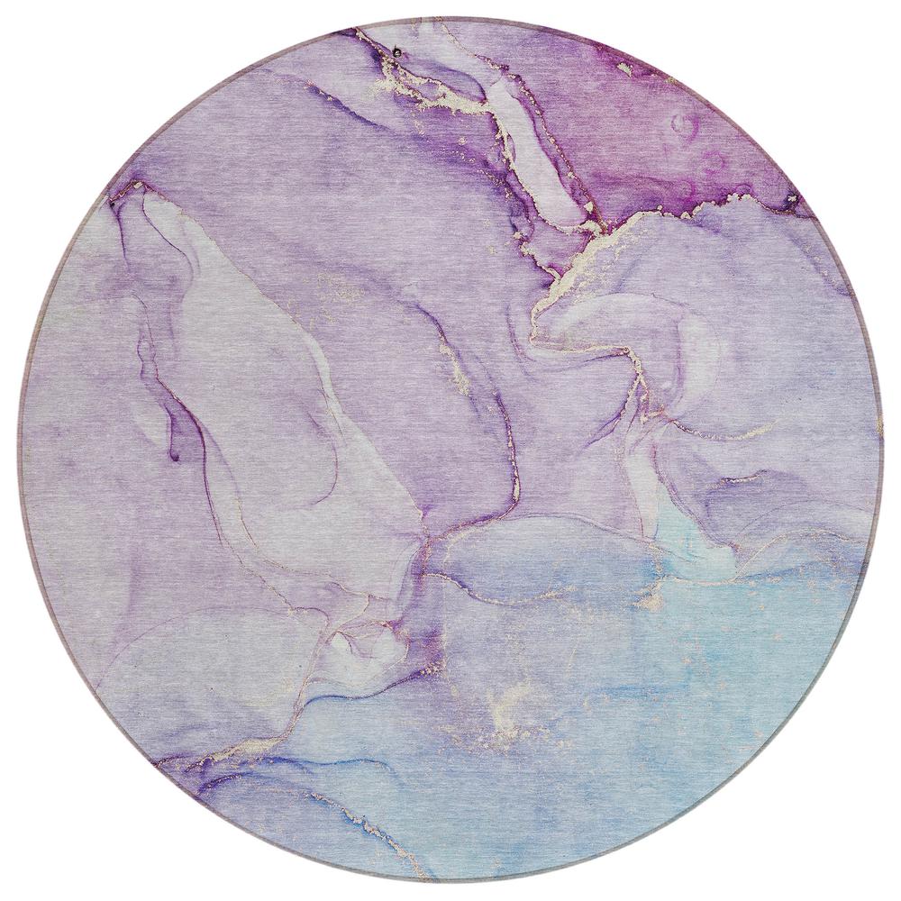 Chantille ACN516 Purple 8' x 8' Rug. Picture 1